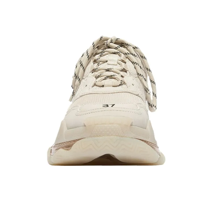 Balenciaga Triple S "Clear Sole" Nude Sneakers Women's-3