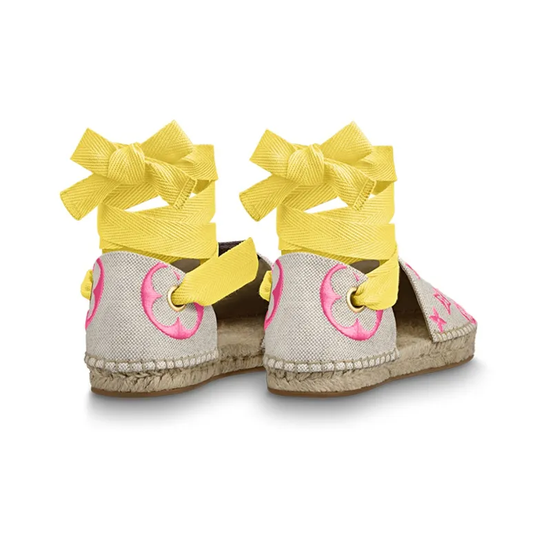 LOUIS VUITTON Starboard Sandals 'Beige Pink Yellow' Women's-3