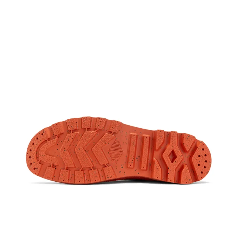 Palladium Pampa Anti Slip And Wear Resistant Breathable High Top Canvas Shoes Unisex Fire Orange-4