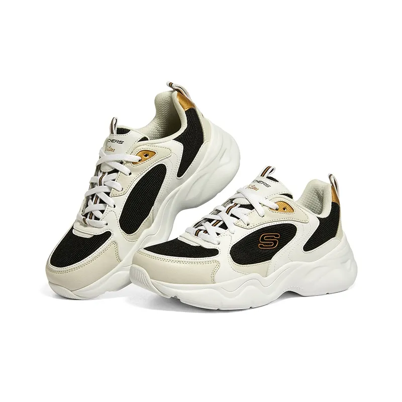 Skechers D'Lites Airy 3.0 'White Black' Women's-3