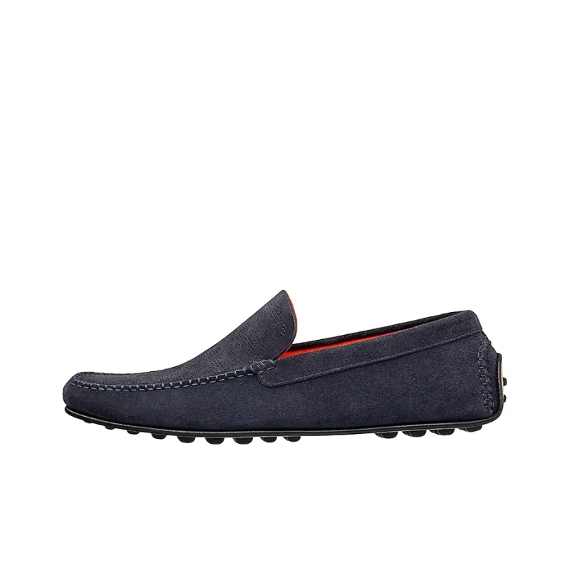 HERMES Come Casual Single Shoes Men's Deep Denim-0