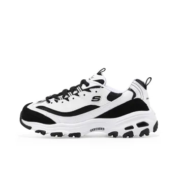 Skechers D'lites White Black Women's