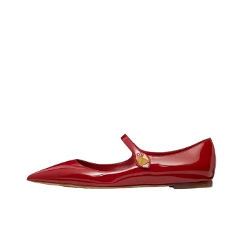 Valentino Tiptoe Flat Shoes Women's Red Year Of The Rabbit Limited