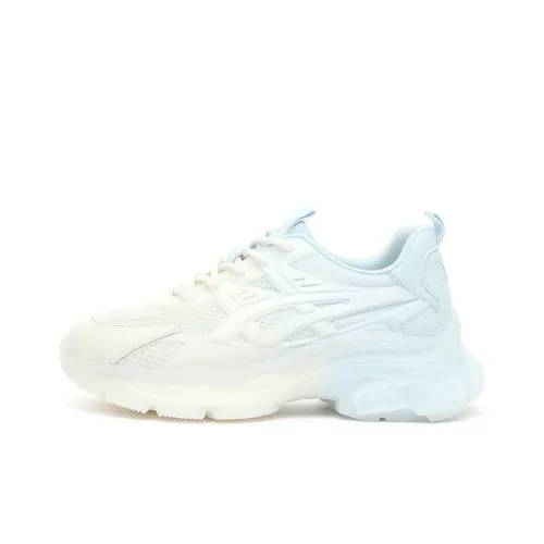 EXULL Q Chunky Sneakers Women's Low-Top Off White