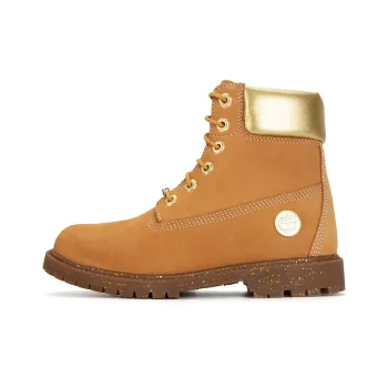 Timberland Heritage 6 Inch Waterproof Boots 'Wheat Nubuck With Gold' Women's