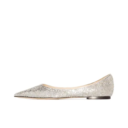 Jimmy Choo LOVE Women's Casual Shoes Women's Platinum