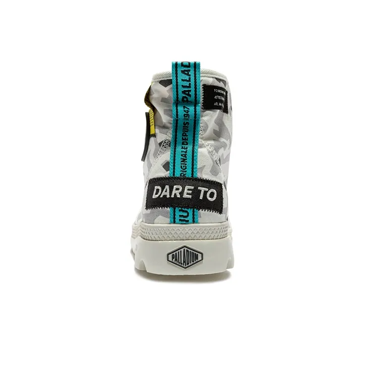 Palladium Pampa Lite Overlab C Anti-Slip And Wear-Resistant Lightweight High-Top Canvas Shoes Unisex Glacier Camouflage-2