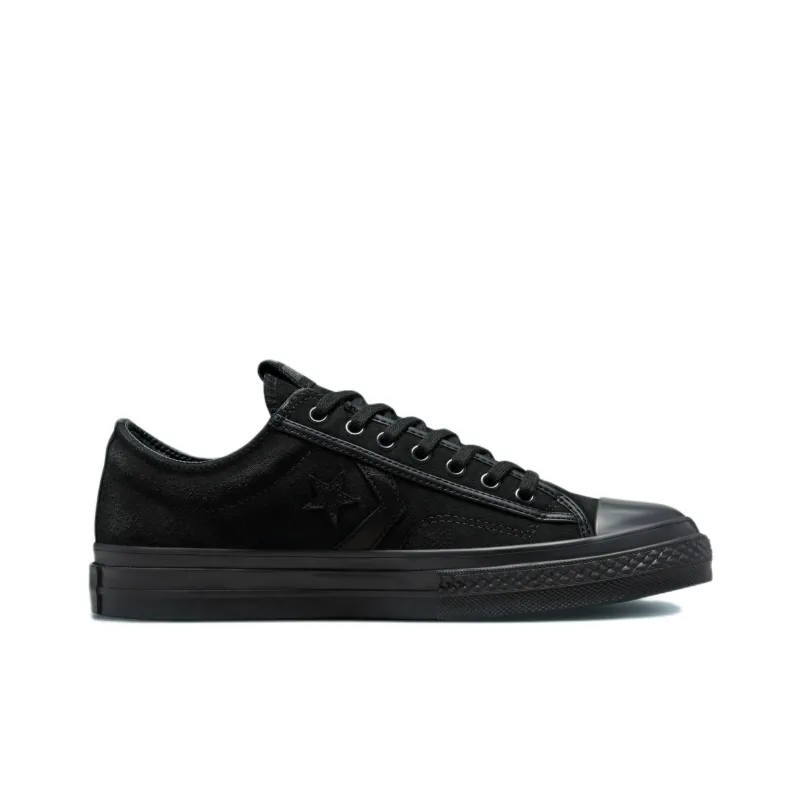 Converse Star Player 76 Anti-Slip And Wear-Resistant Cushioning Coverage Low-Top Canvas Shoes Unisex Black-1