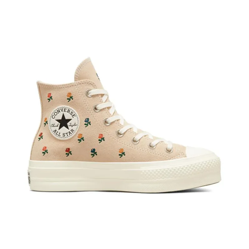 Converse Women's Chuck Taylor All Star Lift Platform High 'Embroidered Roses' Women's-1