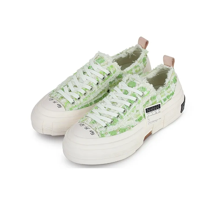 VESSEL G.O.P. Lows 'Grass Tweed' Low Top Canvas Shoes Unisex Green Photochromic-3