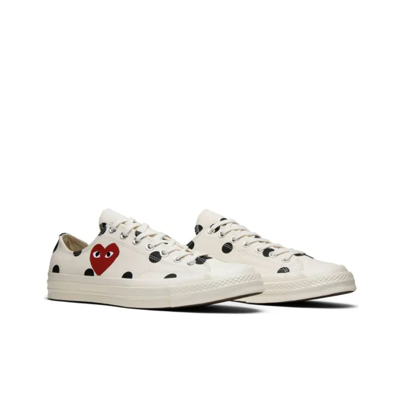 Converse Chuck Taylor All Star 70 Ox Comme Des Garcons Play Polka Dot White-2