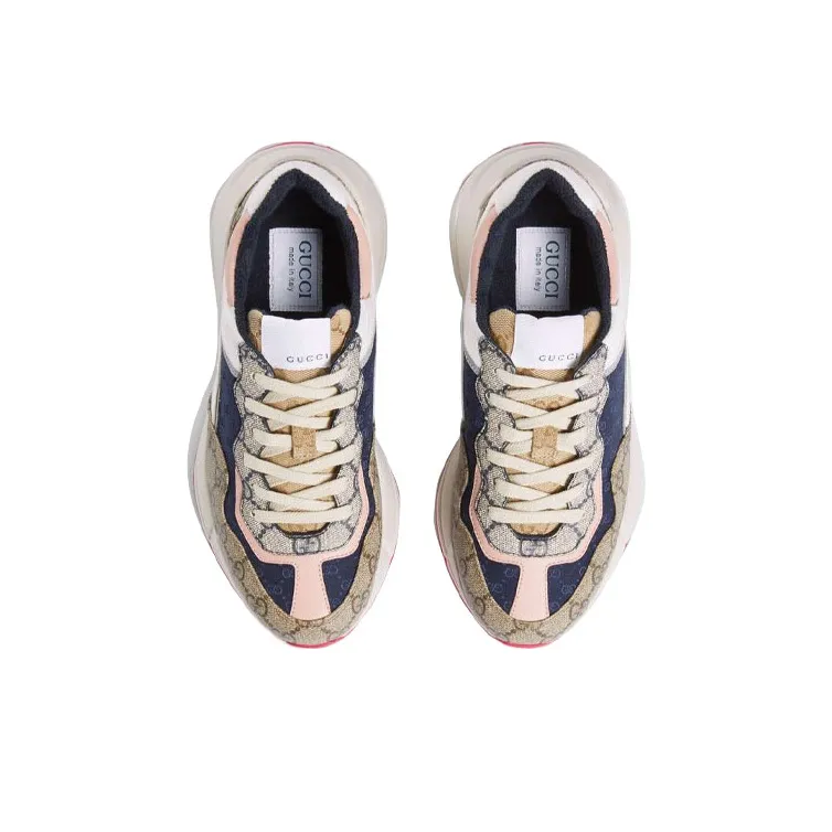 GUCCI Women's Gg Rhyton 'Beige White Pink' Women's-3