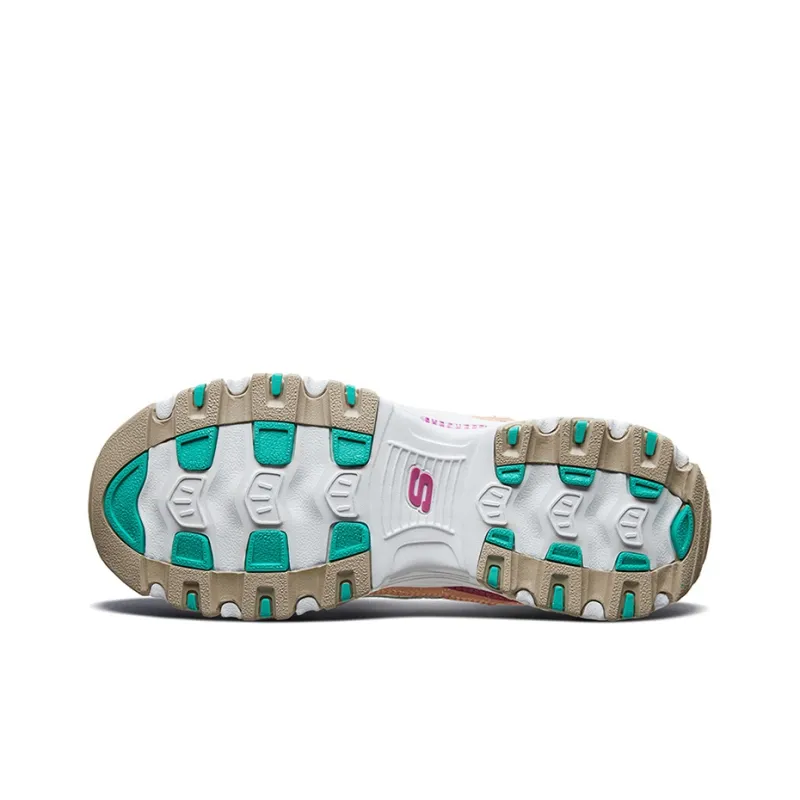 Skechers D'lites 2.0 Chance Gs White/Green/Pink Women's-4