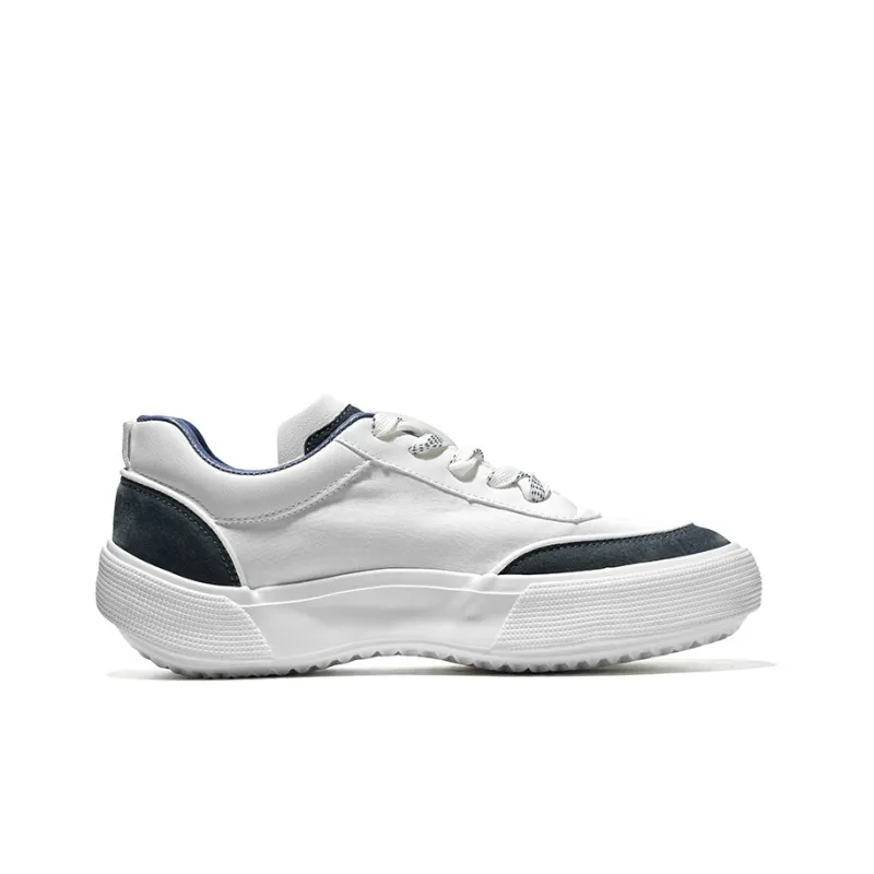 Warrior Anti-Slip Wear-Resistant Low-Top Canvas Shoes Unisex Dark Blue-1