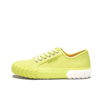 Both Canvas Shoes Unisex Low-Top Neon Yellow/White
