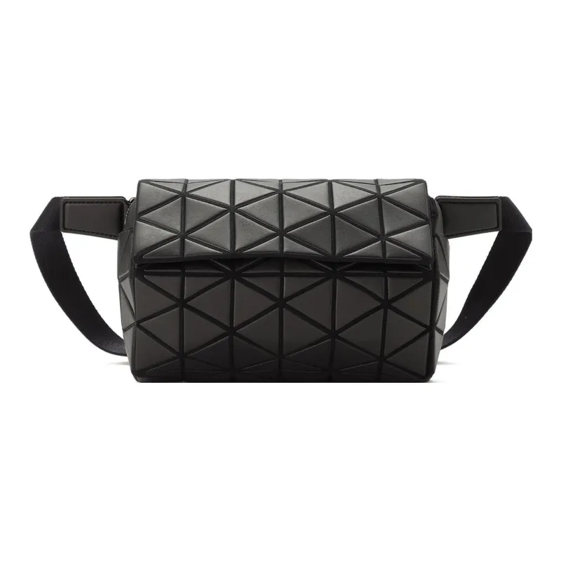 ISSEY MIYAKE HEXAGON Artificial Leather Shoulder Bag, Crossbody Bag Regular Women's Black-0