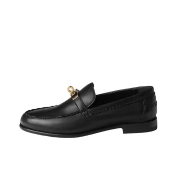 HERMES Destin Casual Single Shoes Women's Black