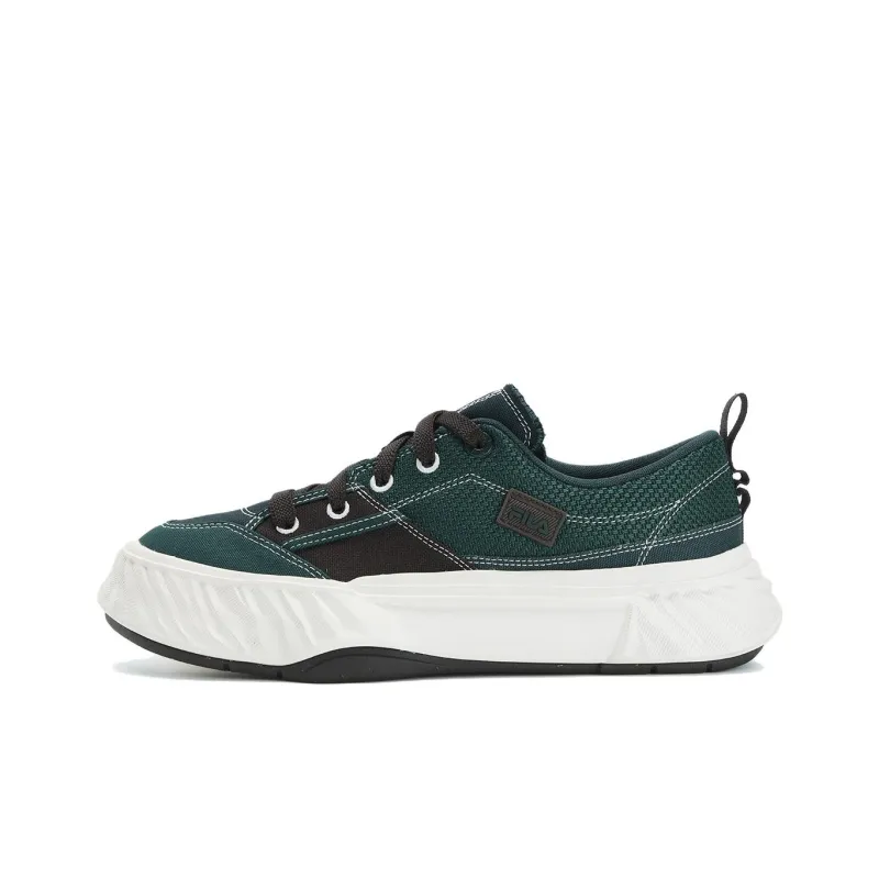 FILA Fosso Anti Slip Wear Resistant Low Top Canvas Shoes Men's Green-0