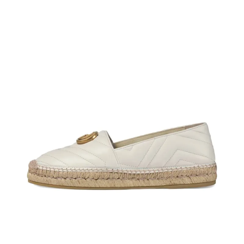 GUCCI Women's Gg Espadrilles 'Great White' Women's-0