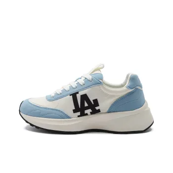 MLB Chunky Jogger Anti Slip And Wear Resistant Lightweight Height Increasing Low Top Chunky Sneakers Unisex Light Blue
