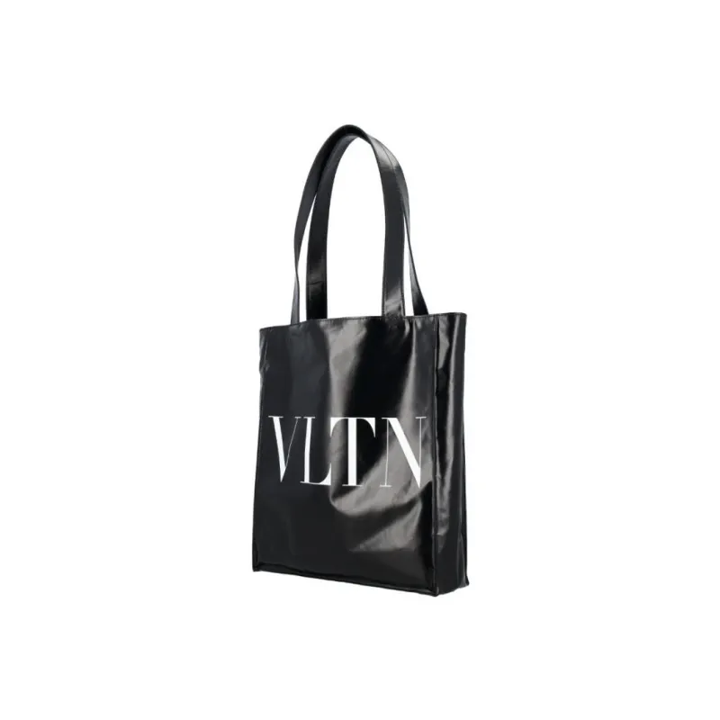 Valentino Leather Tote Bag, Shopping Bag, Handbag, Shoulder Bag Men's Black-1
