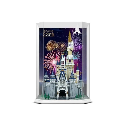 LIGHT YOUR BRICKS LeiYiBai Compatibility Building Block 71040 Disney Castle Storage Box Model Accessories