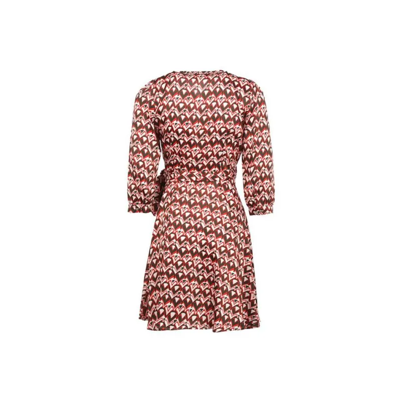 I BLUES Long Sleeved Dresses Women's Red-1