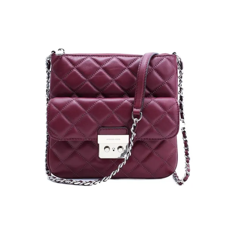 MICHAEL KORS Sheepskin Hobo Bag Shoulder Bag Crossbody Bag Women's Grape Purple-0