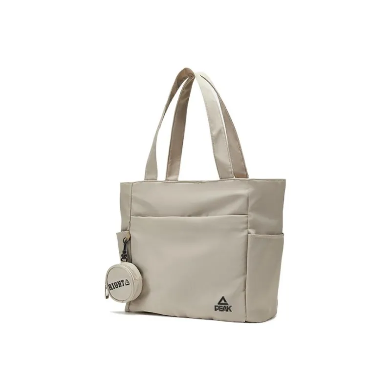 PEAK Fabric Handbag Shoulder Bag Regular Unisex Khaki-2