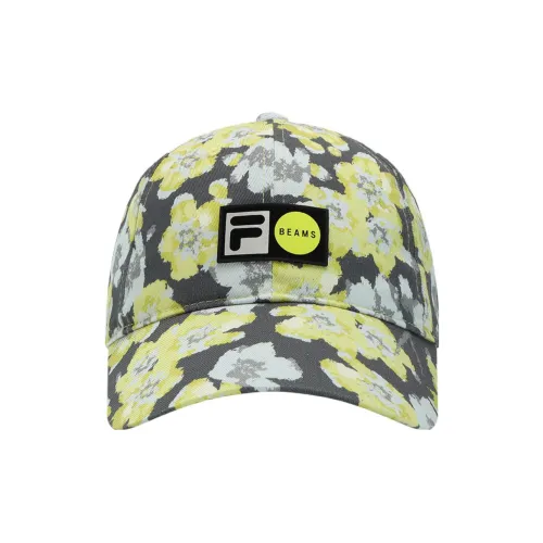 FILA FUSION Cotton Baseball Caps Unisex Lemon Peel Yellow