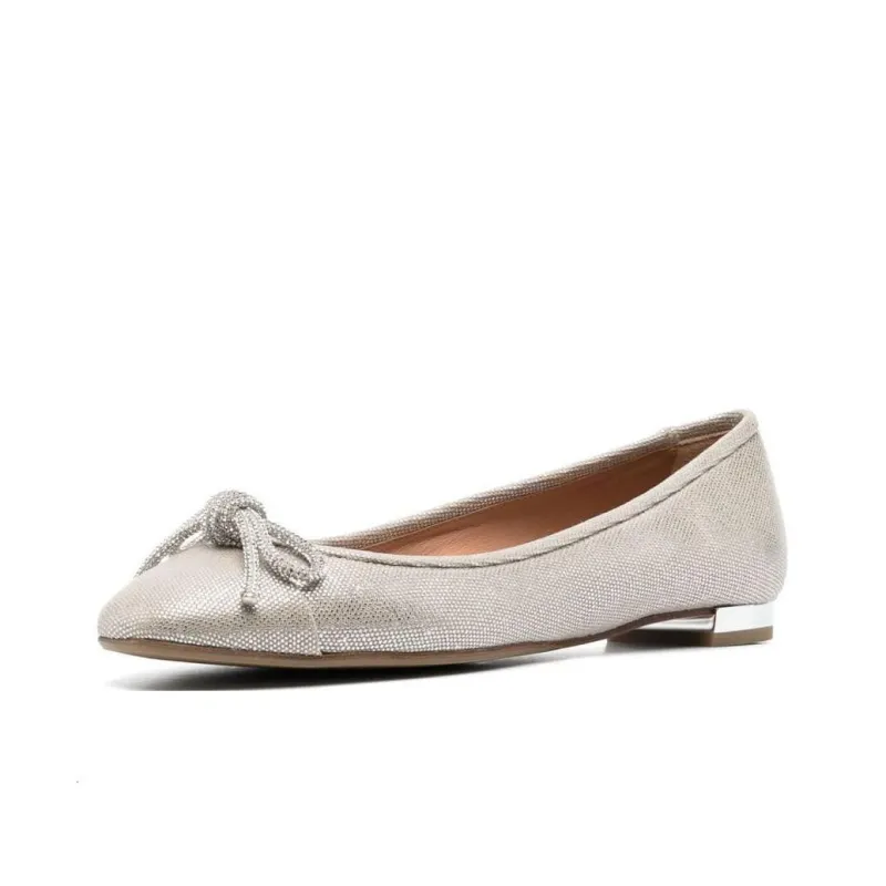 AQUAZZURA Parisina Bow-detail Ballerina Shoes-3