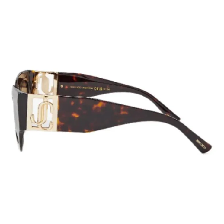 Jimmy Choo Acetate Square Sunglasses Women's Tortoiseshell-2