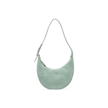 LONGCHAMP Roseau Essential Suede Large Cow Leather Shoulder Bag Hobo Bag Handbag Shoulder Bag Women's Green