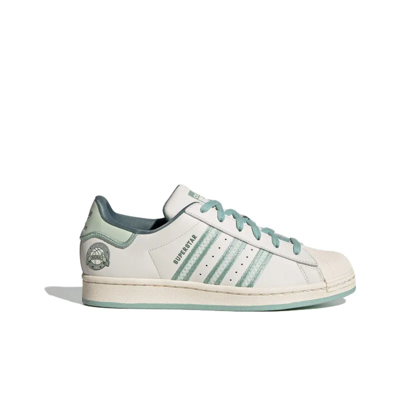 Adidas Superstar Originals Chalk White Green Women's-1