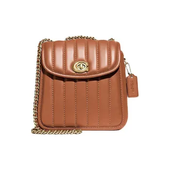 COACH Madison Leather Backpack Small Size Women's Vintage Brown