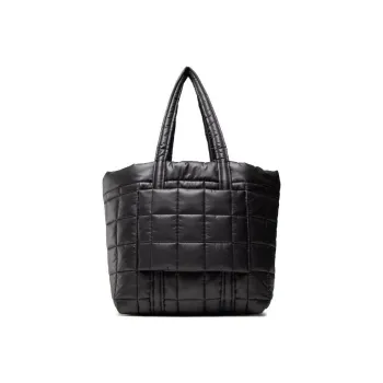 MICHAEL KORS Stirling Polyester Tote Bag Shopping Bag Shoulder Bag Handbag Large Size Women's Black