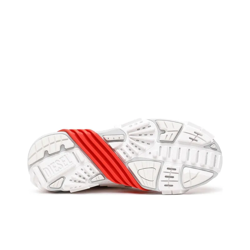 DIESEL S-Prototype Low-Top Casual Shoes Men's White Orange-4