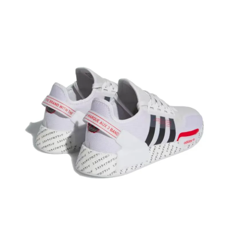 Adidas Originals NMD_R1 V2 'Japanese Print White Red'-3
