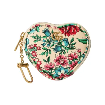 GUCCI Ophidia Leather Key Pouch Women's Multicolor