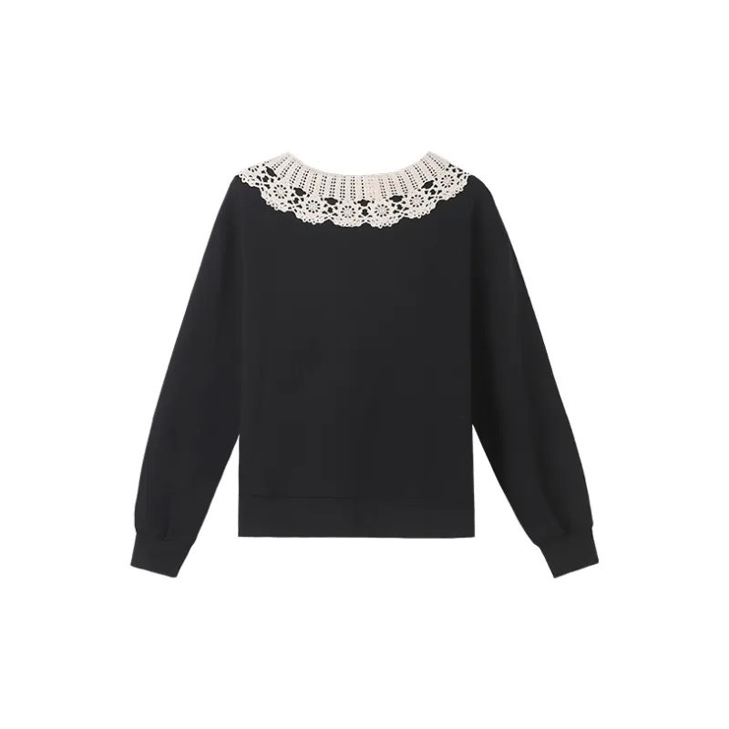 HIPPIEMISS Drop Shoulder Sleeve T Shirt Women's Black-1