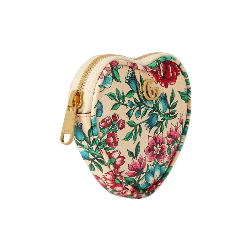 GUCCI Ophidia Leather Key Pouch Women's Multicolor-4