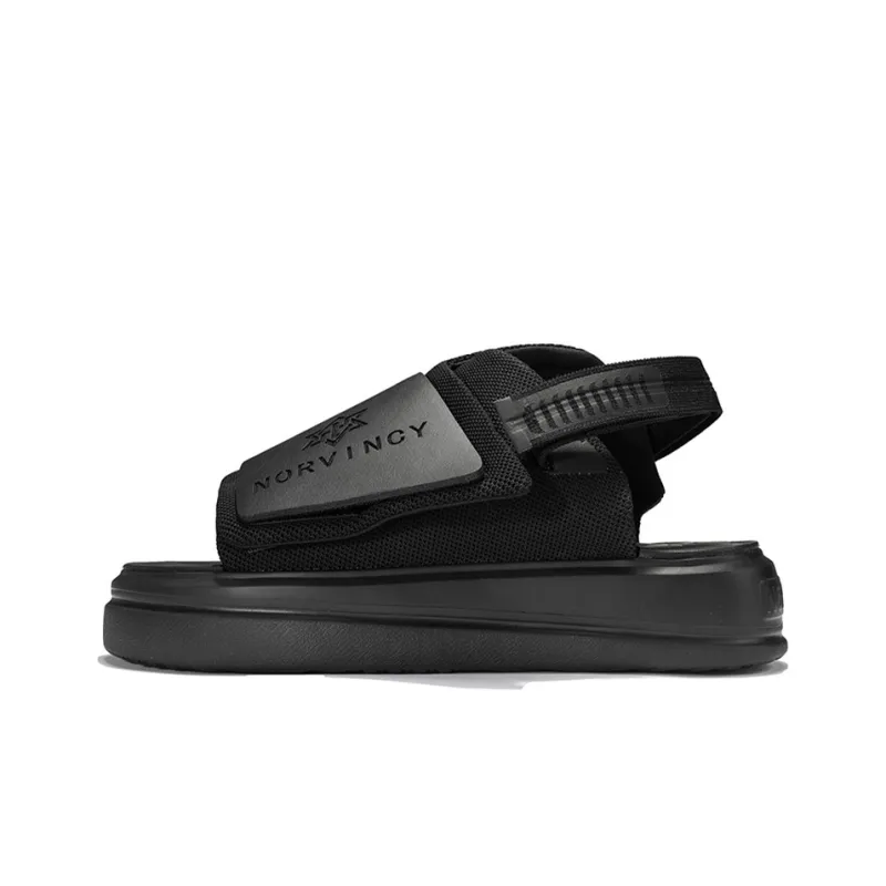 NORVINCY Sports Hook-and-Loop Mid-Top Beach Sandals Unisex-0