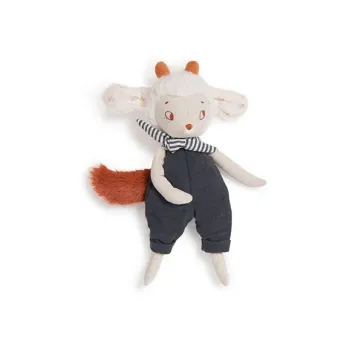 MOULIN ROTY Freesia Rainy Day Collection Little Lamb Dolls Plush Doll 24cm Height