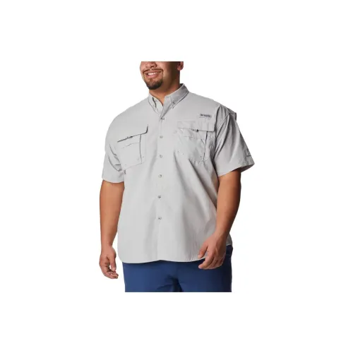 Columbia PFG Bonehead Shirts Men Gray