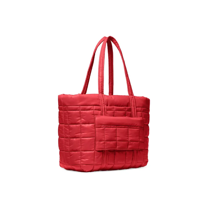 MICHAEL KORS Stirling Polyester Tote Bag Shopping Bag Shoulder Bag Handbag Large Size Women's Red-1