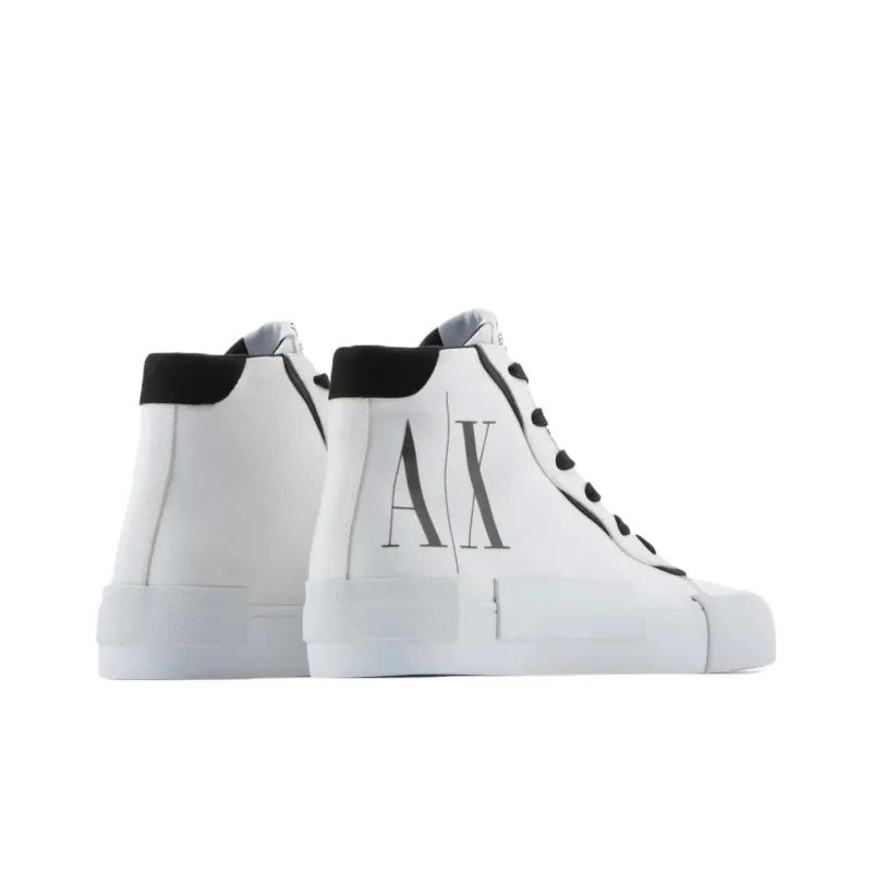 ARMANI EXCHANGEAE Icon High Top Skateboard Shoes Women's White-3