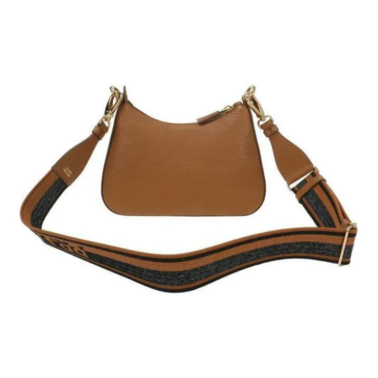 PRADA Leather Crossbody Bag Shoulder Bag Regular Women's Brown-2