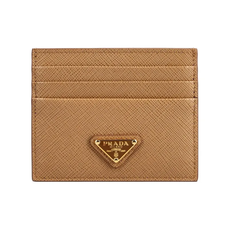 PRADA Cow Leather Wallet Regular Women's Yellow-0