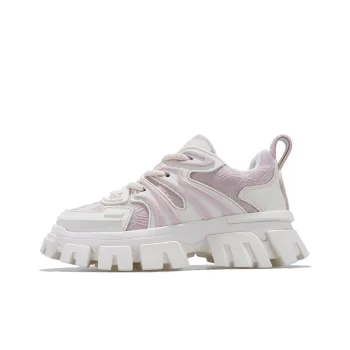Palladium Low Top Chunky Sneakers Women's White Pink