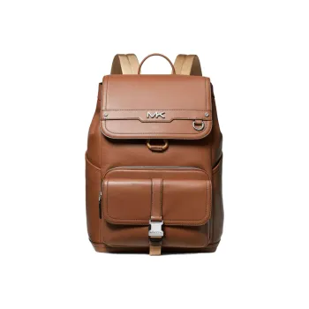 MICHAEL KORS Leather Backpack Regular Men's Brown